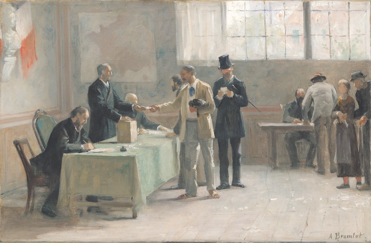 The Universal Franchise, 1888 av Alfred Henri Bramtot