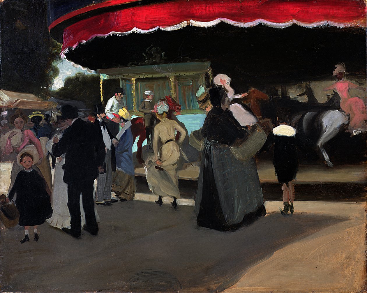Karusell, ca. 1904 (olje på papp) av Alfred Henry Maurer