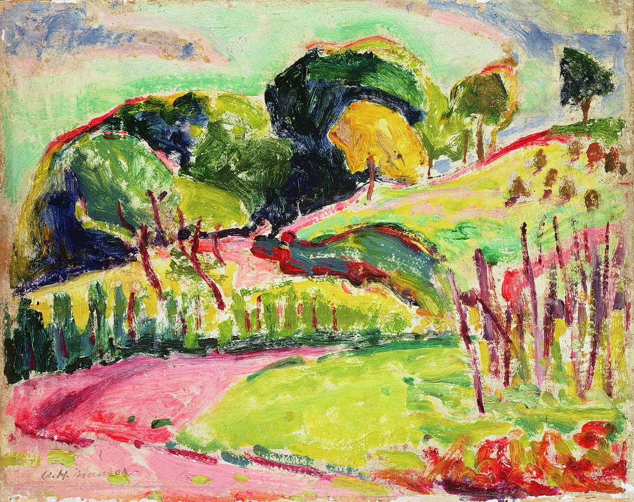 Landskap med åser av Alfred Henry Maurer