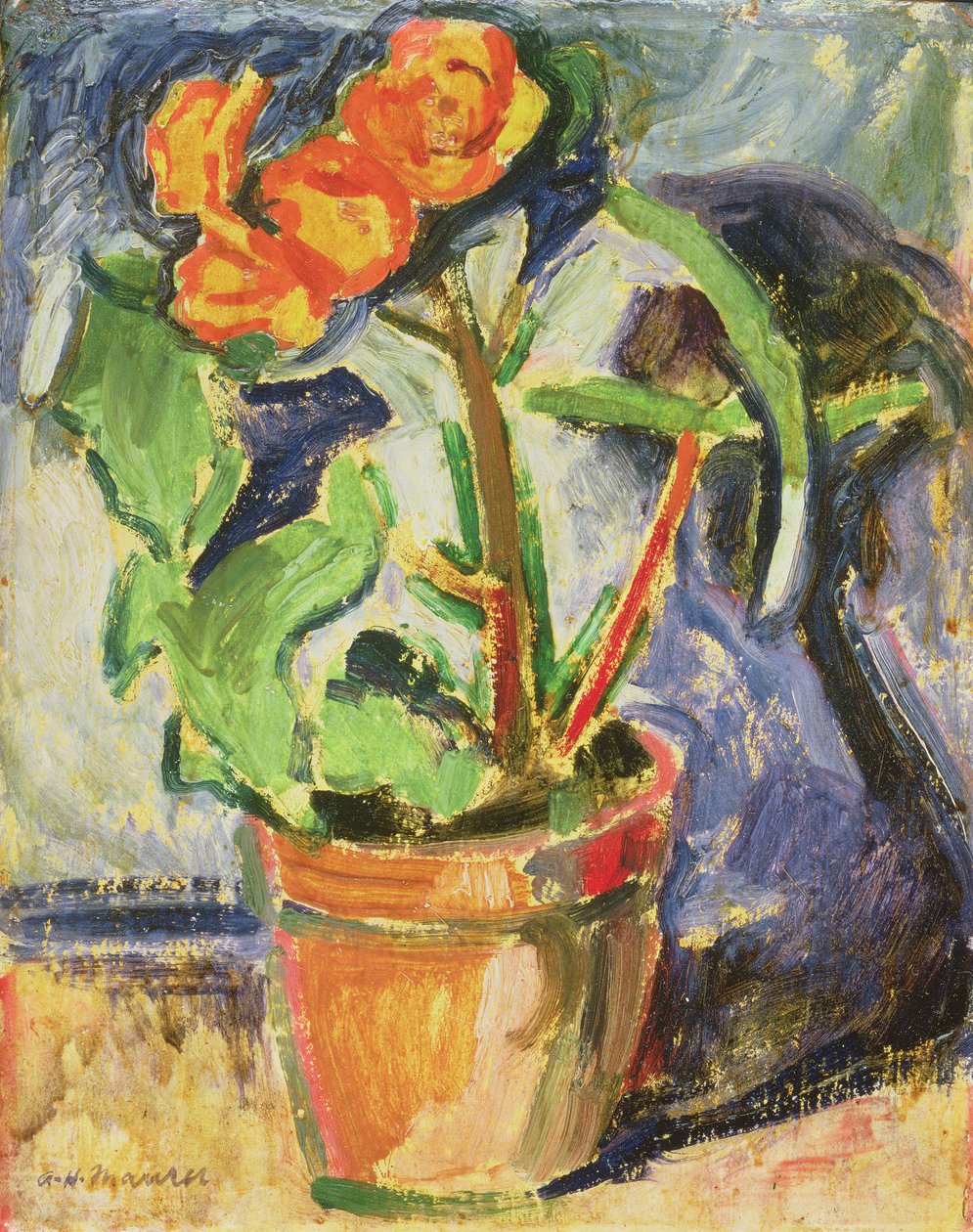 Potte med blomster av Alfred Henry Maurer