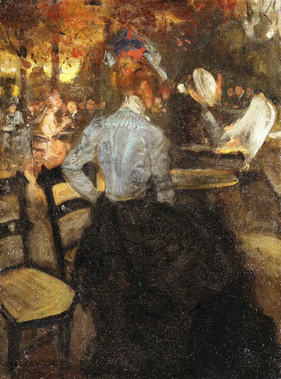 Kafeen, ca. 1900 av Alfred Henry Maurer