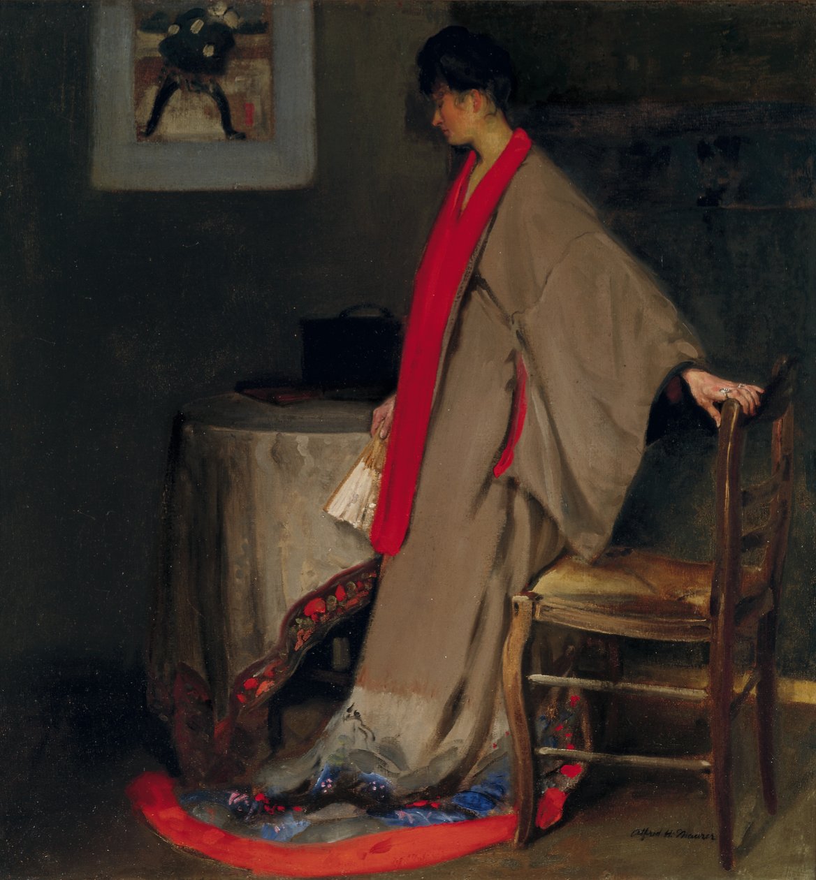 Ung kvinne i Kimono, ca. 1901 av Alfred Henry Maurer