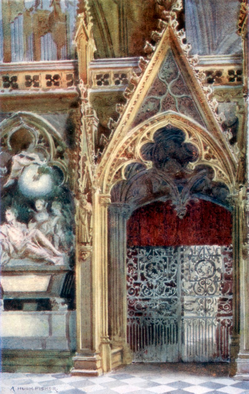 Inngang til koret, Westminster Abbey, 1902 av Alfred Hugh Fisher