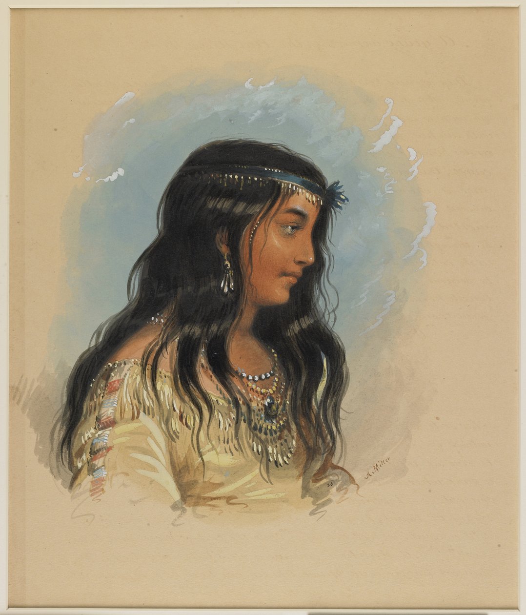 En ung kvinne fra Flathead-stammen av Alfred Jacob Miller