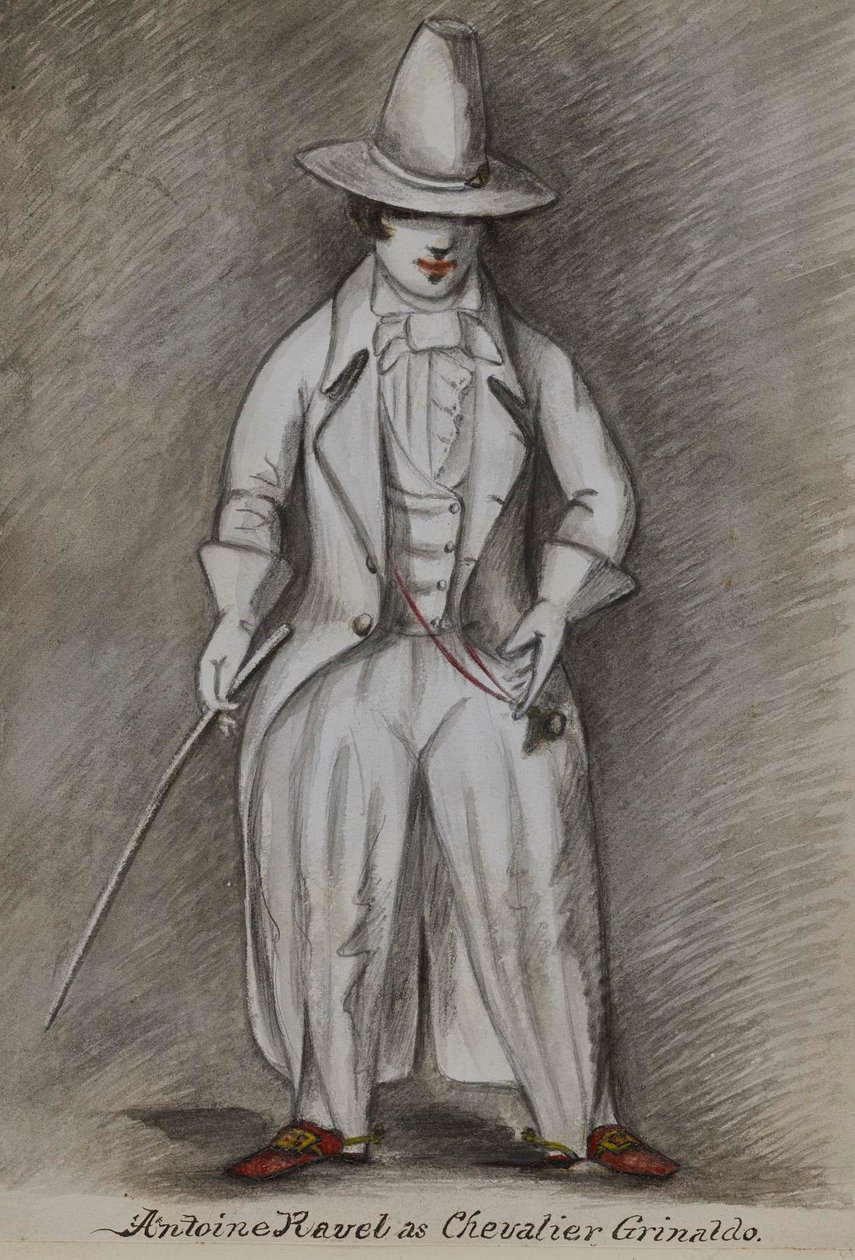 Antoine Ravel som Chevalier Grinaldo av Alfred Jacob Miller