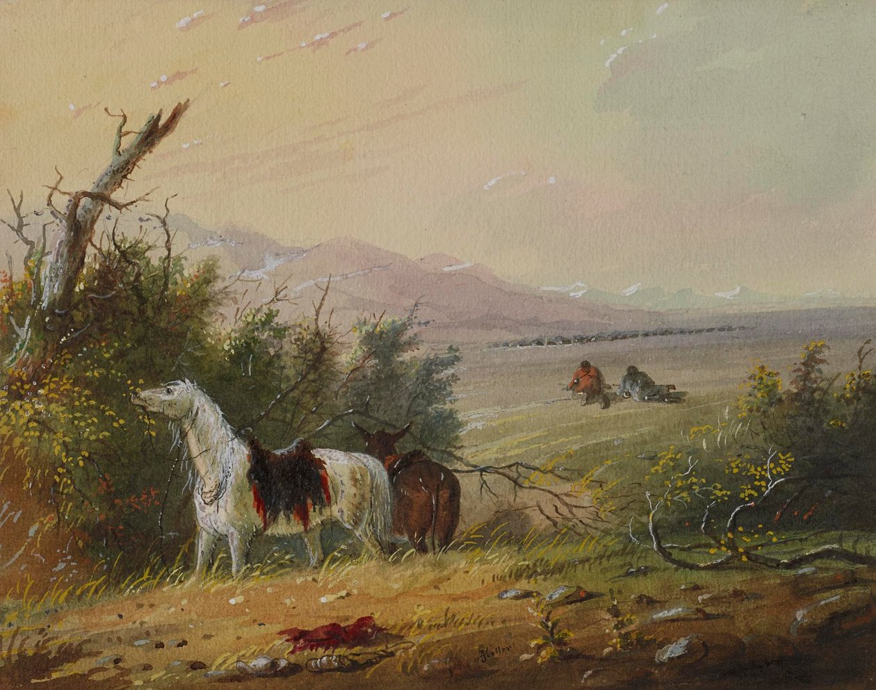 På vei mot Buffalo av Alfred Jacob Miller
