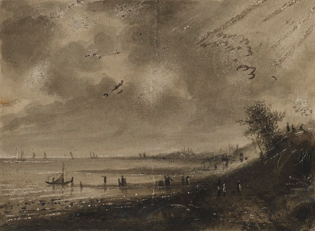 Kystscene av Alfred Jacob Miller