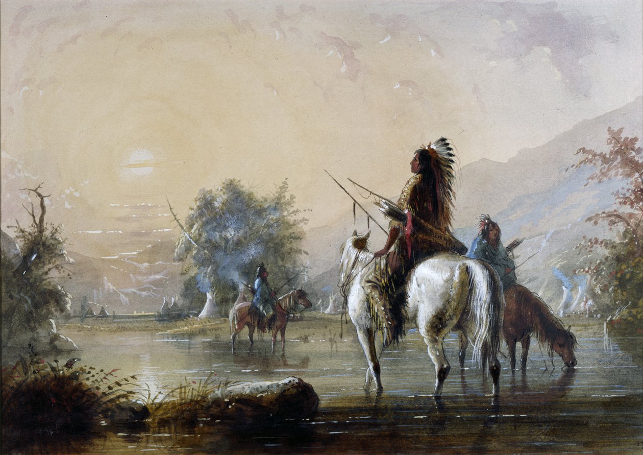 Crow-leir av Alfred Jacob Miller
