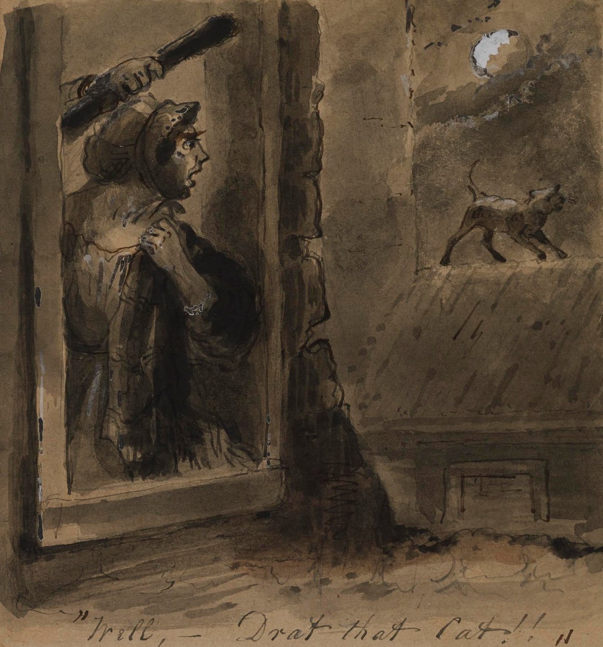 Den pokkers katten av Alfred Jacob Miller
