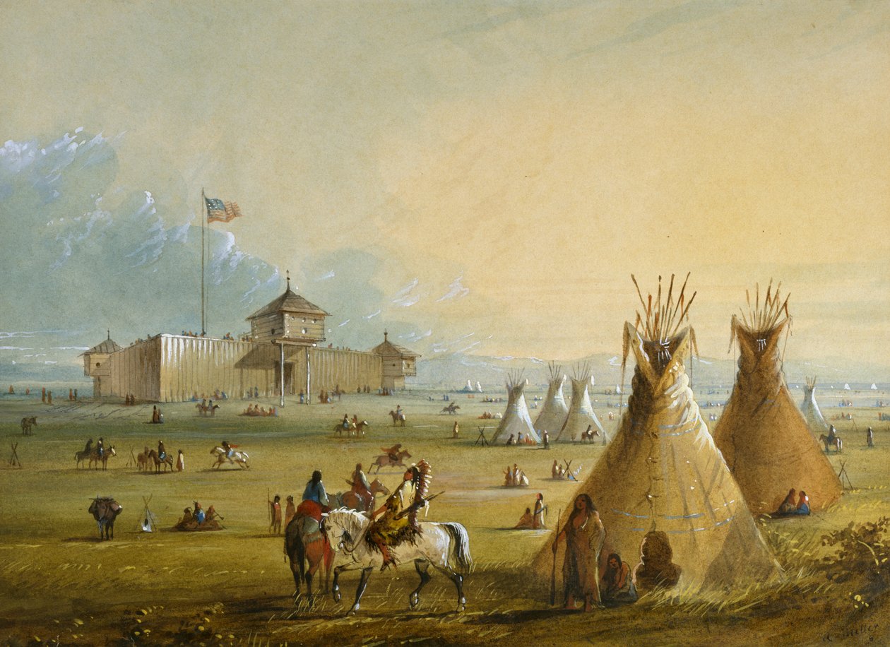 Fort Laramie av Alfred Jacob Miller