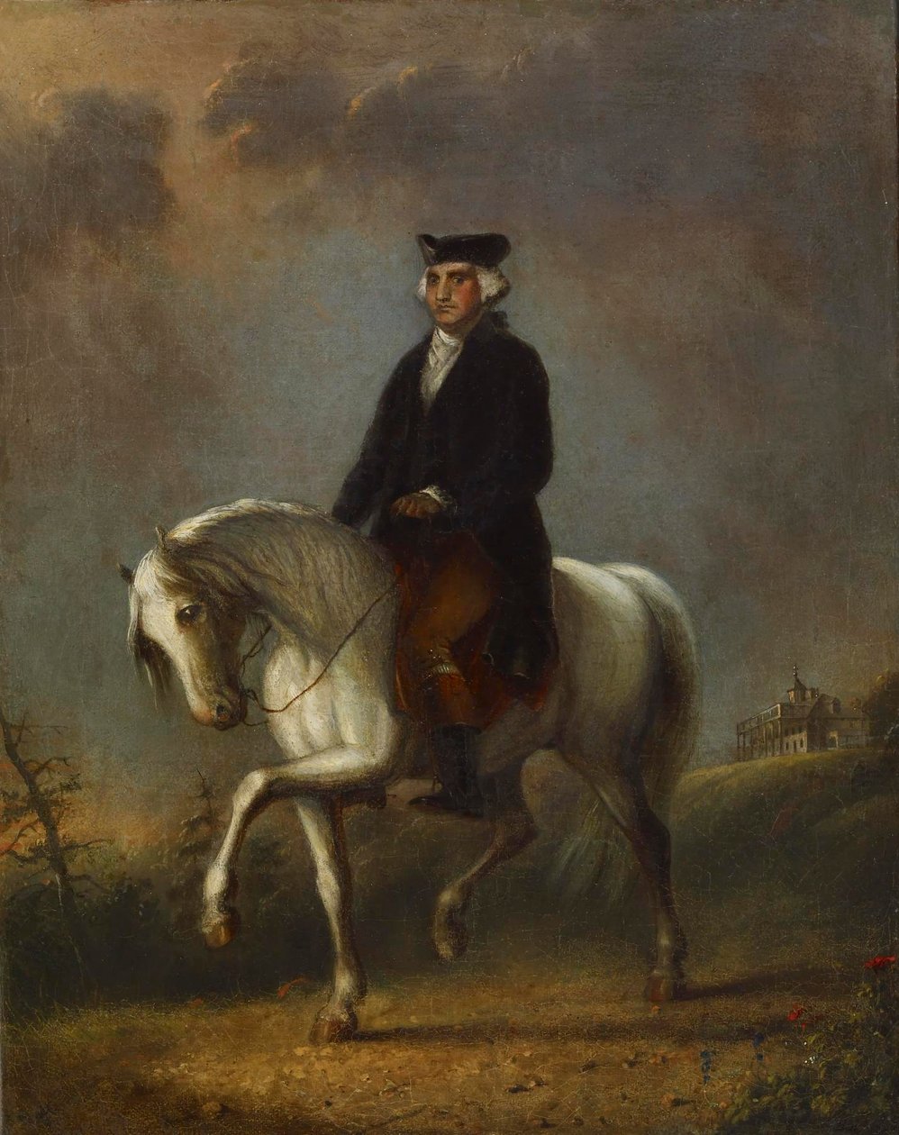 George Washington på Mount Vernon av Alfred Jacob Miller