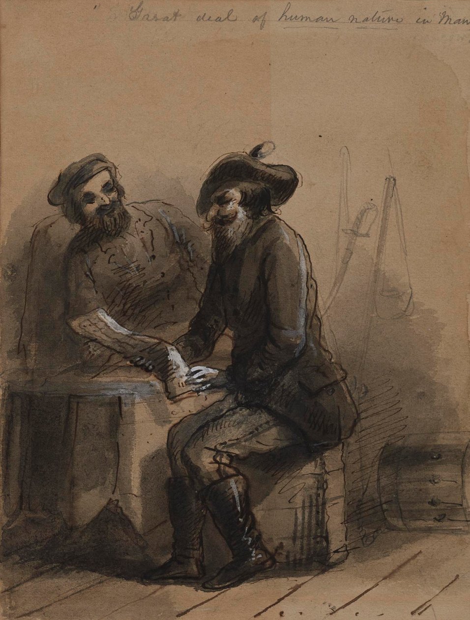 Mye menneskelig natur i mennesket av Alfred Jacob Miller