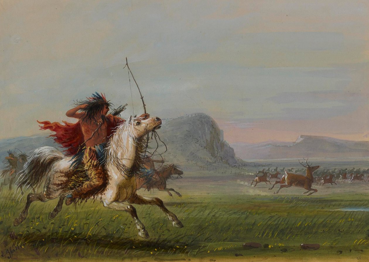 Elgjakt av Alfred Jacob Miller