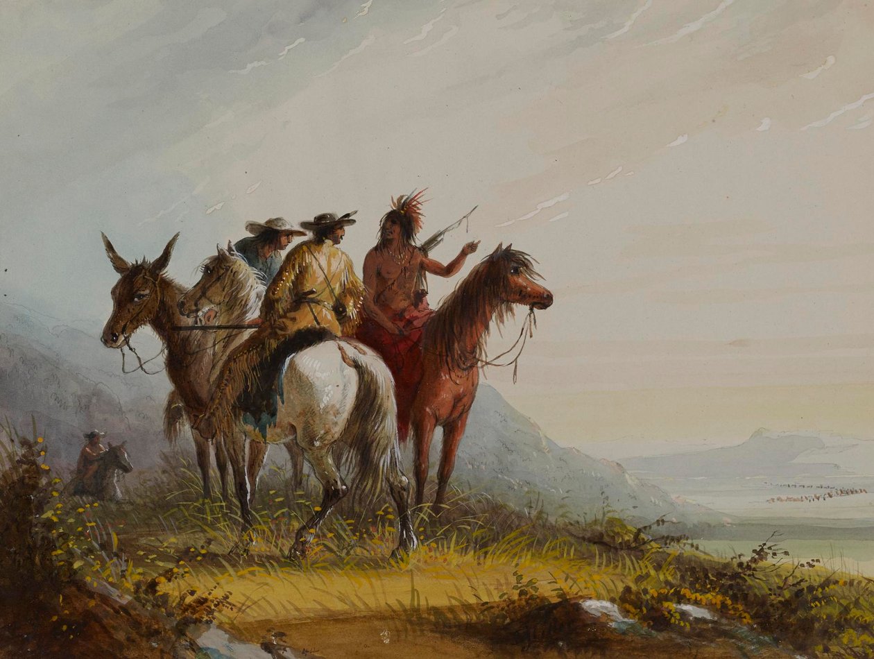 Indiansk veiviser av Alfred Jacob Miller