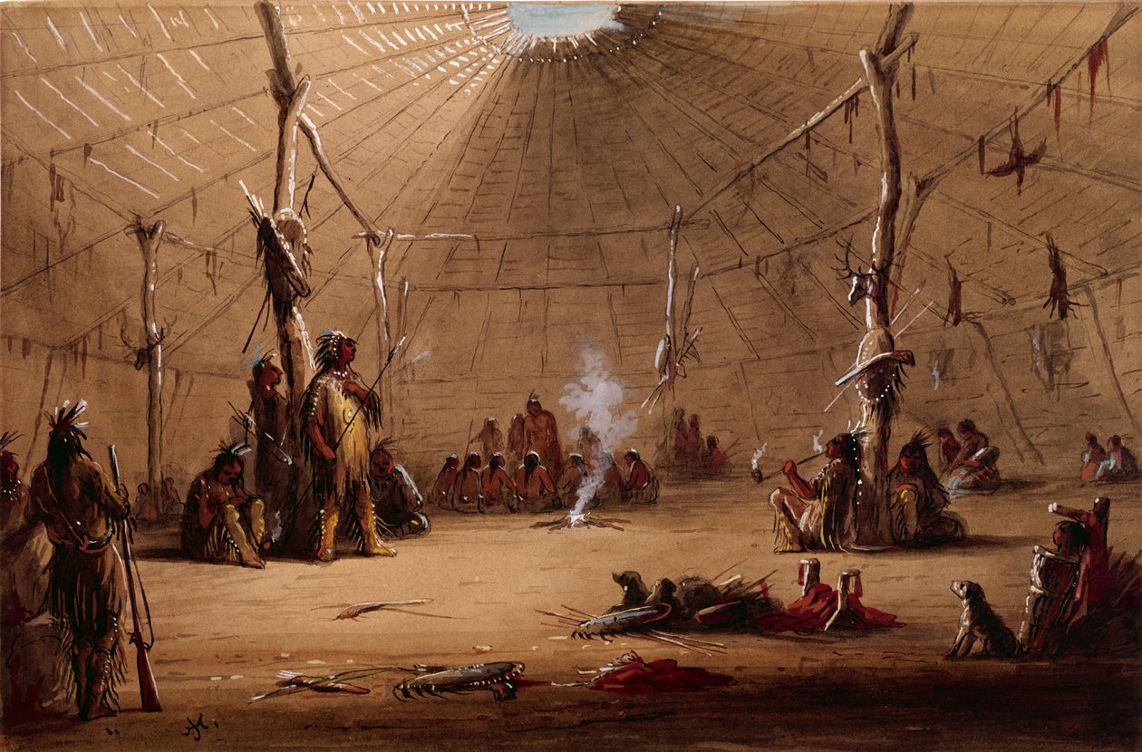 Indian Lodge av Alfred Jacob Miller