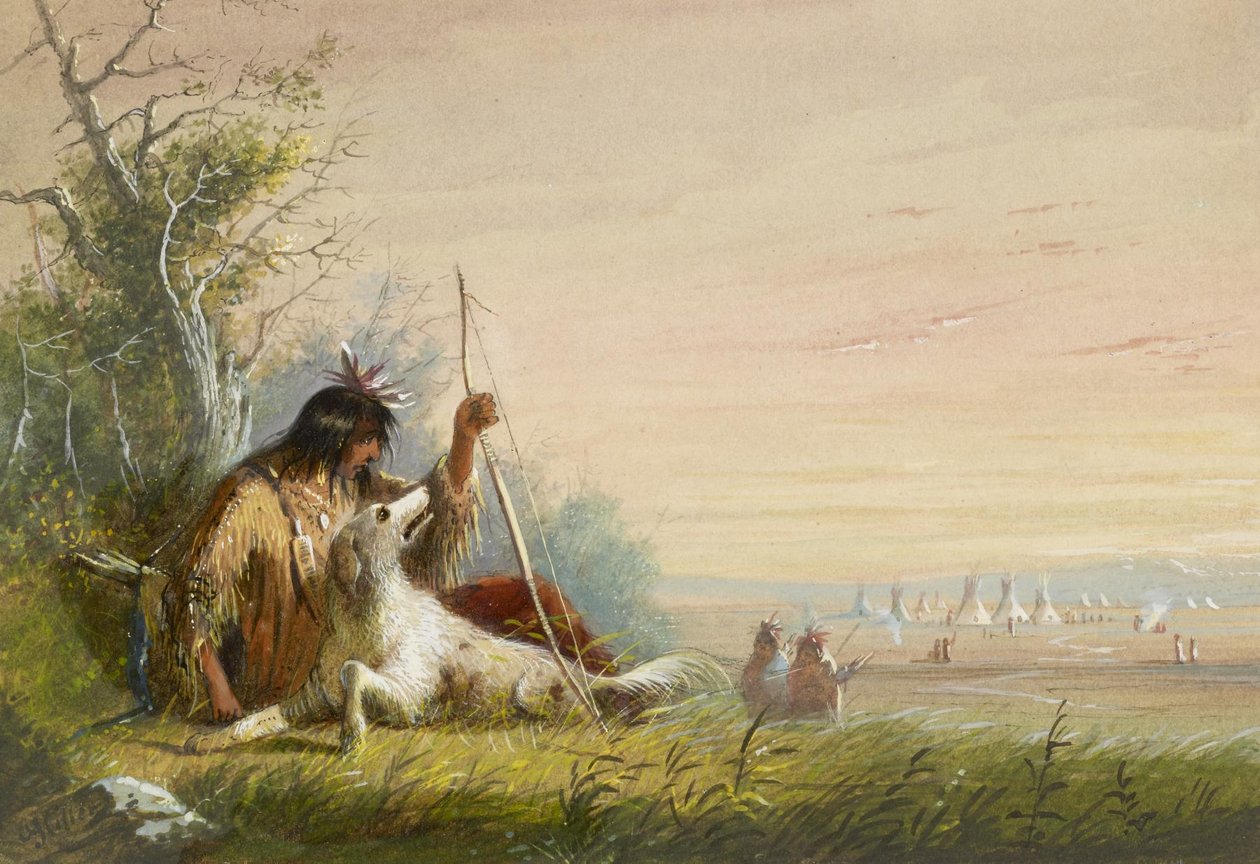 Indiansk løper av Alfred Jacob Miller
