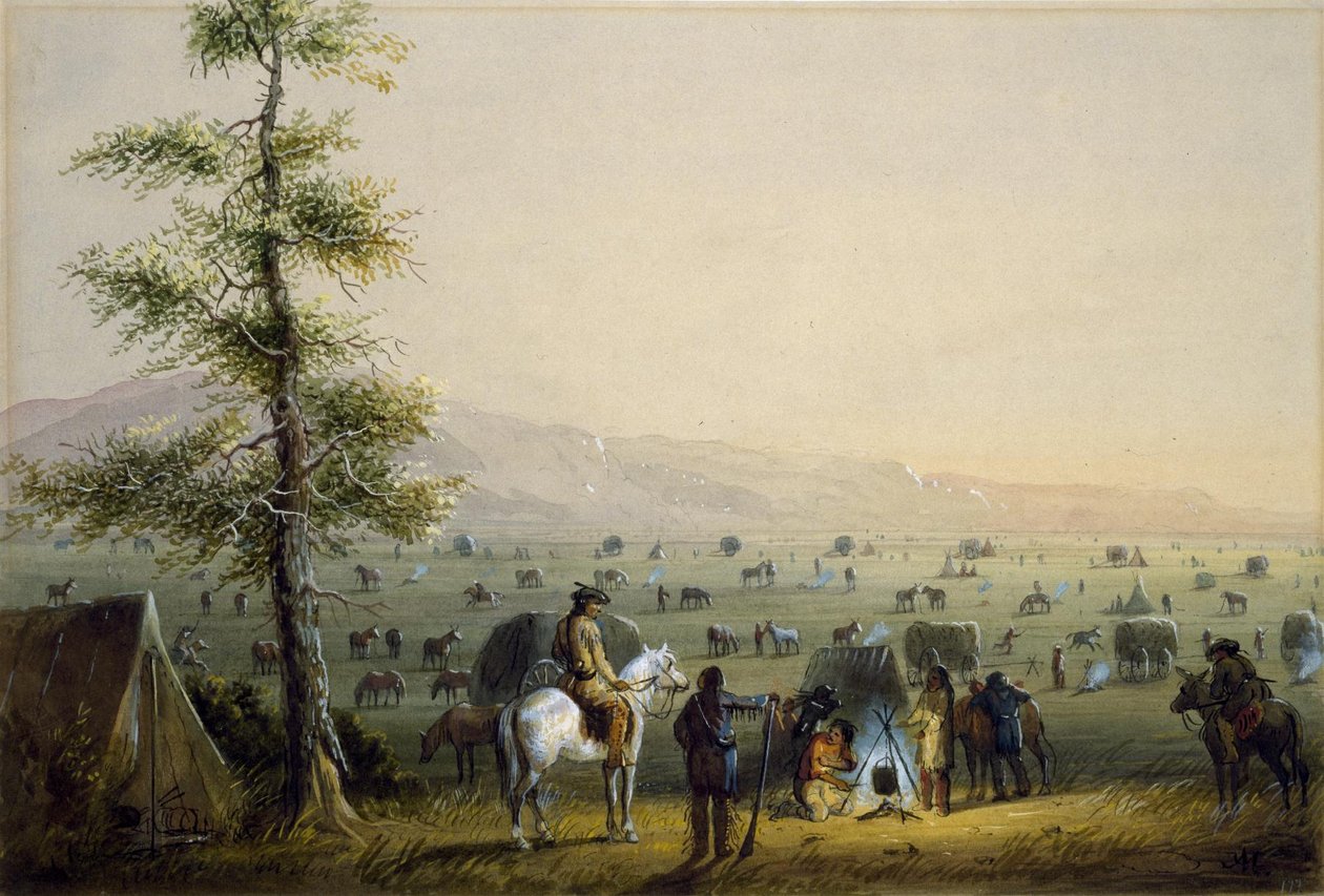 Leiren vår av Alfred Jacob Miller