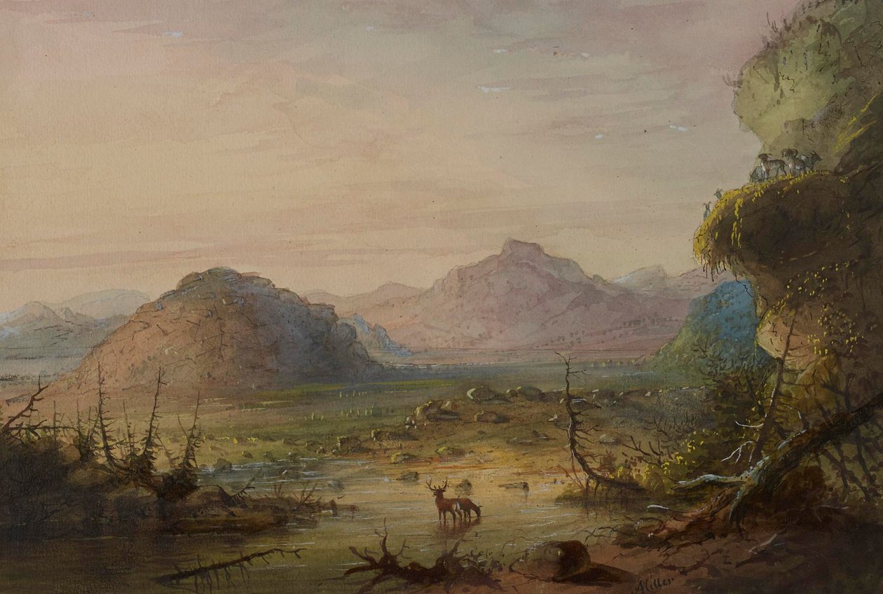 Klippeformasjoner av Alfred Jacob Miller