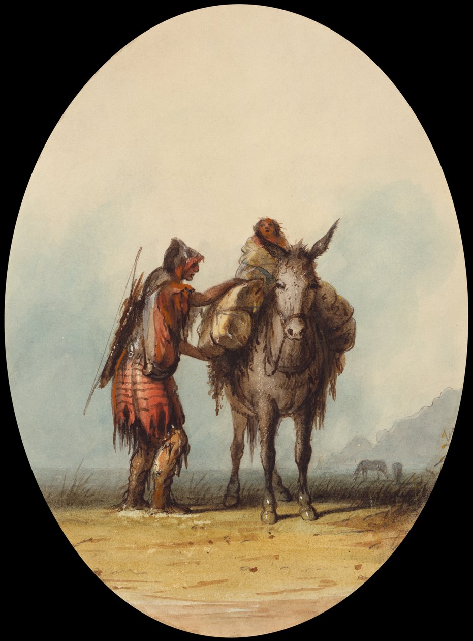 Root Diggers, ca. 1837 (akvarell og gouache på papir) av Alfred Jacob Miller