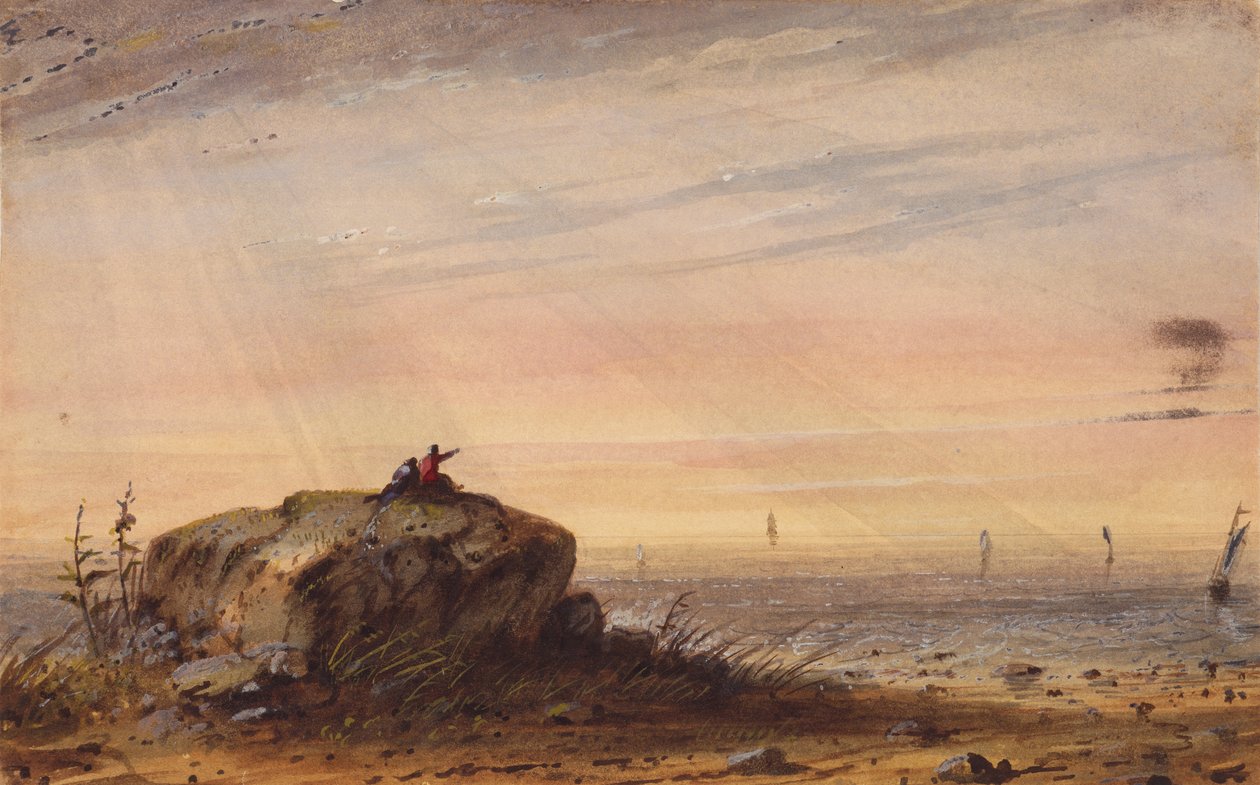 Sea Coast, ca. 1837 (akvarell på papir) av Alfred Jacob Miller