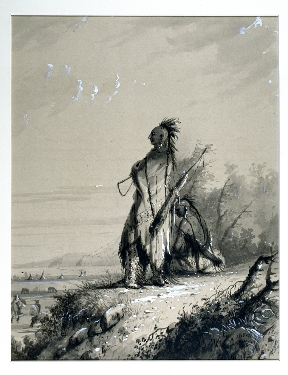 Sioux-indianergarden av Alfred Jacob Miller