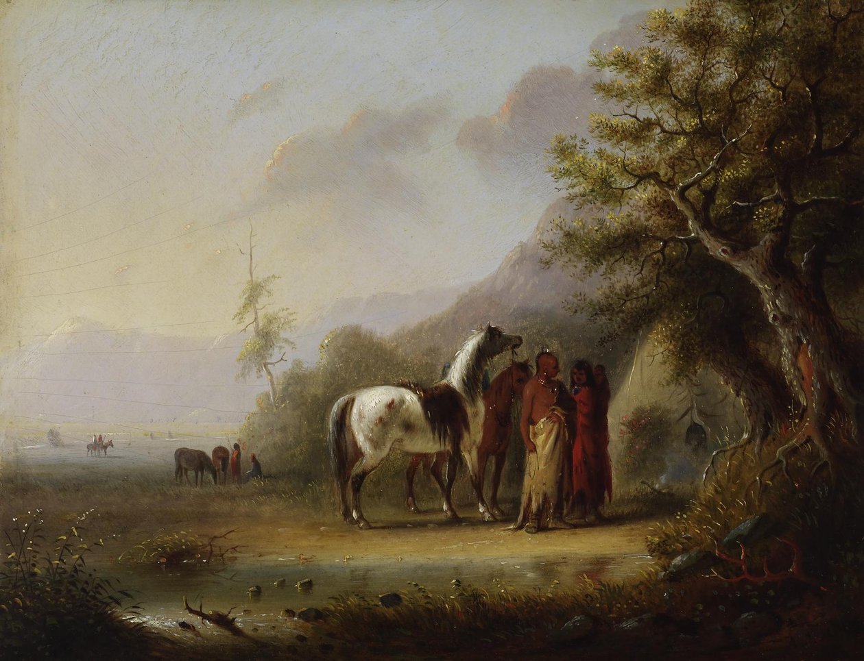 Sioux-indianerne i fjellene av Alfred Jacob Miller