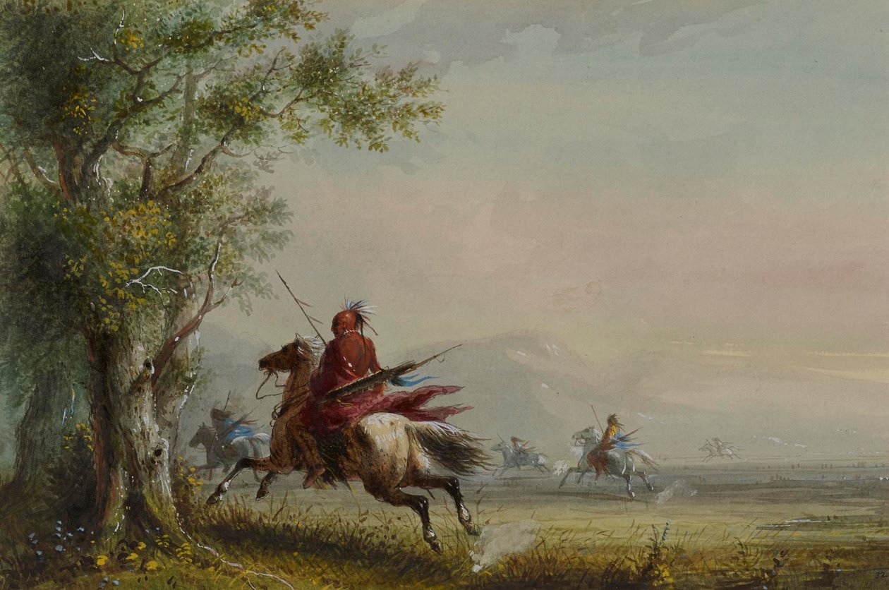 Siouxenes rekognosering av Alfred Jacob Miller