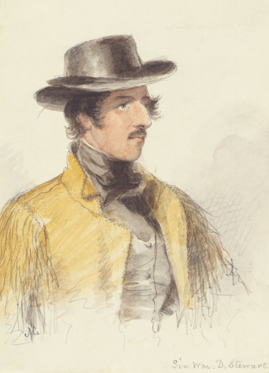 Sir William Stewart, ca. 1837 (akvarell på papir) av Alfred Jacob Miller