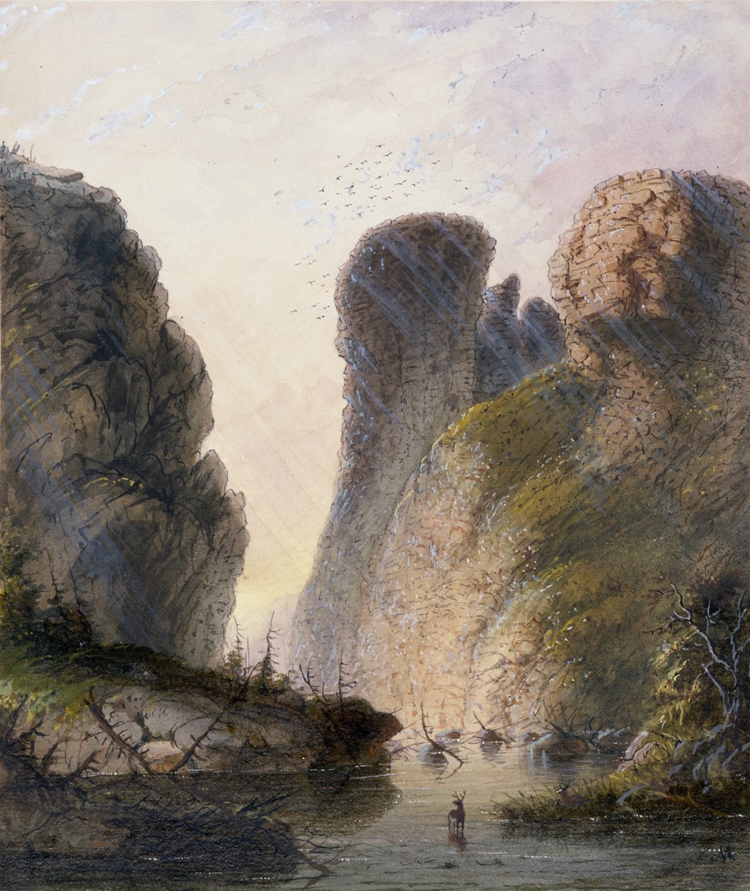 «Djevelens port» av Alfred Jacob Miller
