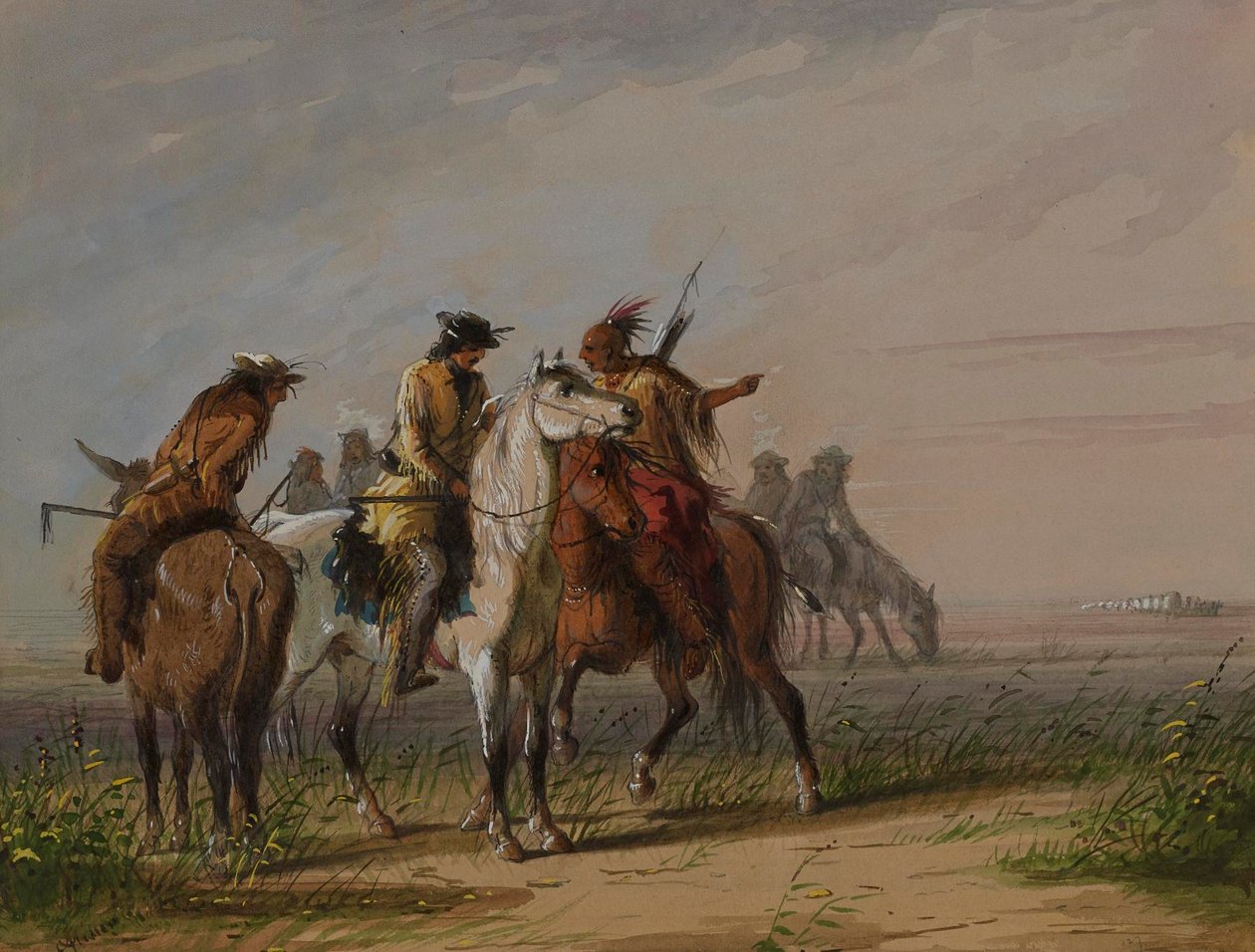 Indianersertifikatet av Alfred Jacob Miller