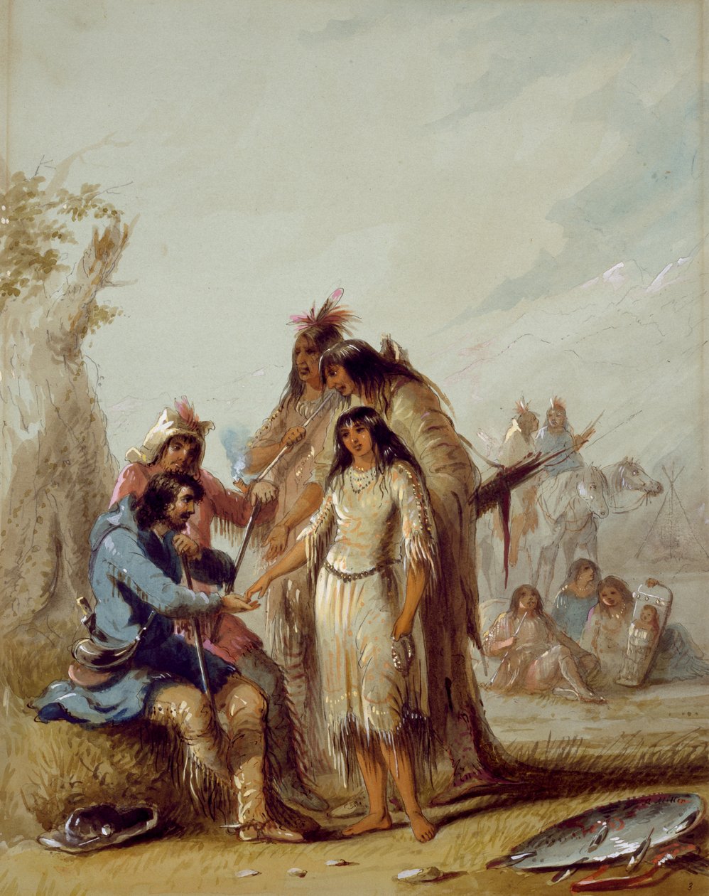 Fangstmannens brud av Alfred Jacob Miller