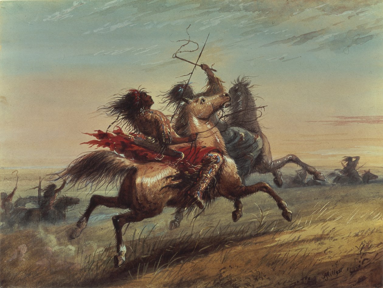 Krigsgruppen av Alfred Jacob Miller