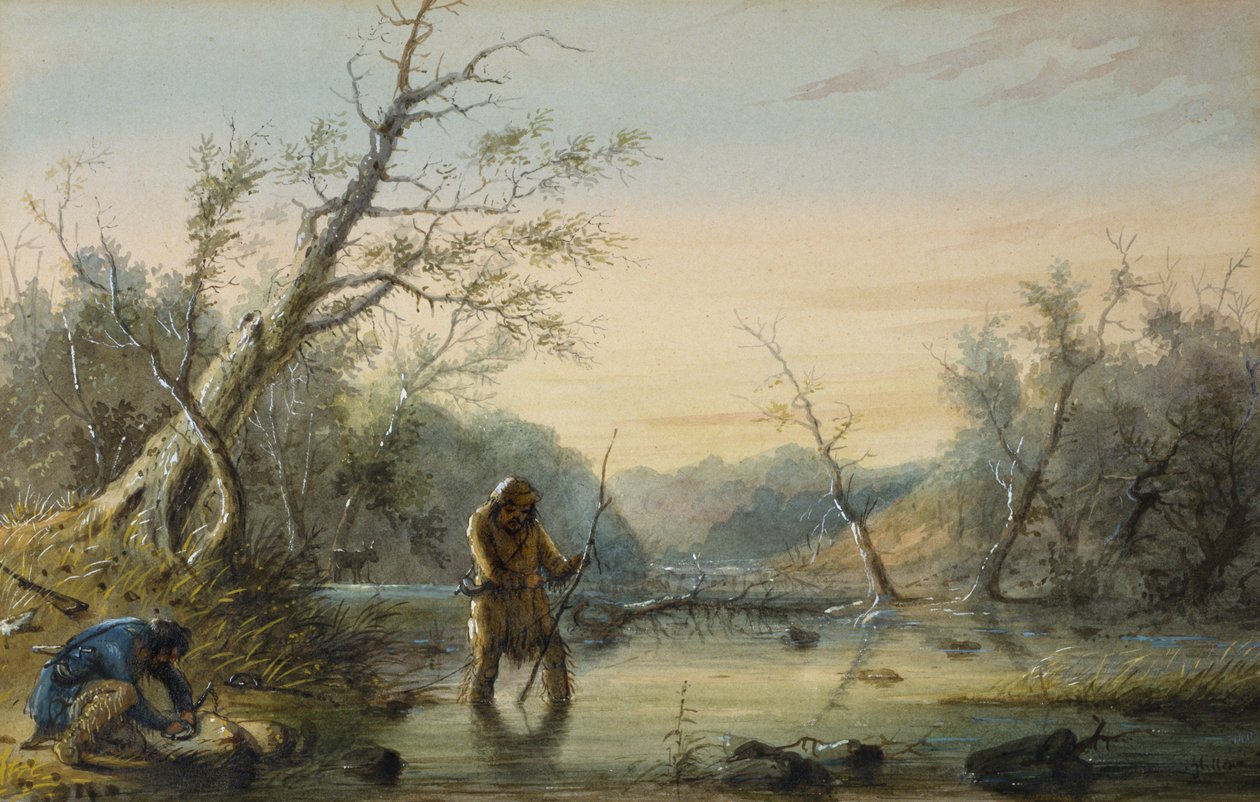 Beaverfangst av Alfred Jacob Miller