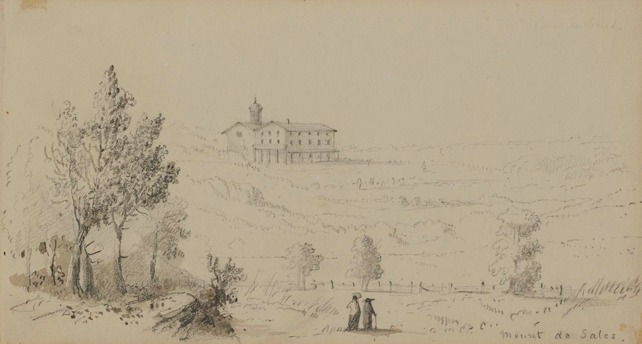 Utsikt over Mount de Sales av Alfred Jacob Miller