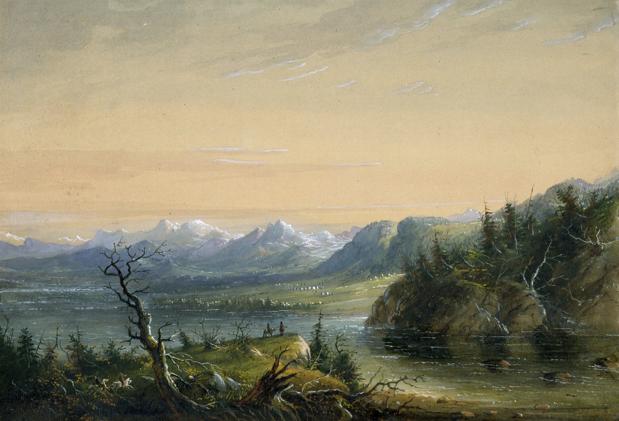 Wind River-kjeden av Alfred Jacob Miller