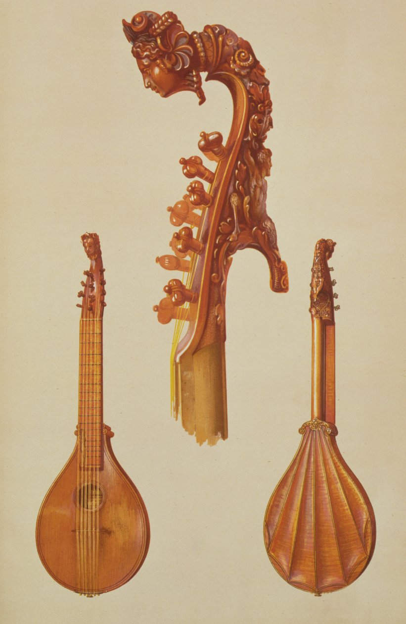 Cittern laget av Antonio Stradivarius (ca. 1644-1737) 1700, fra 