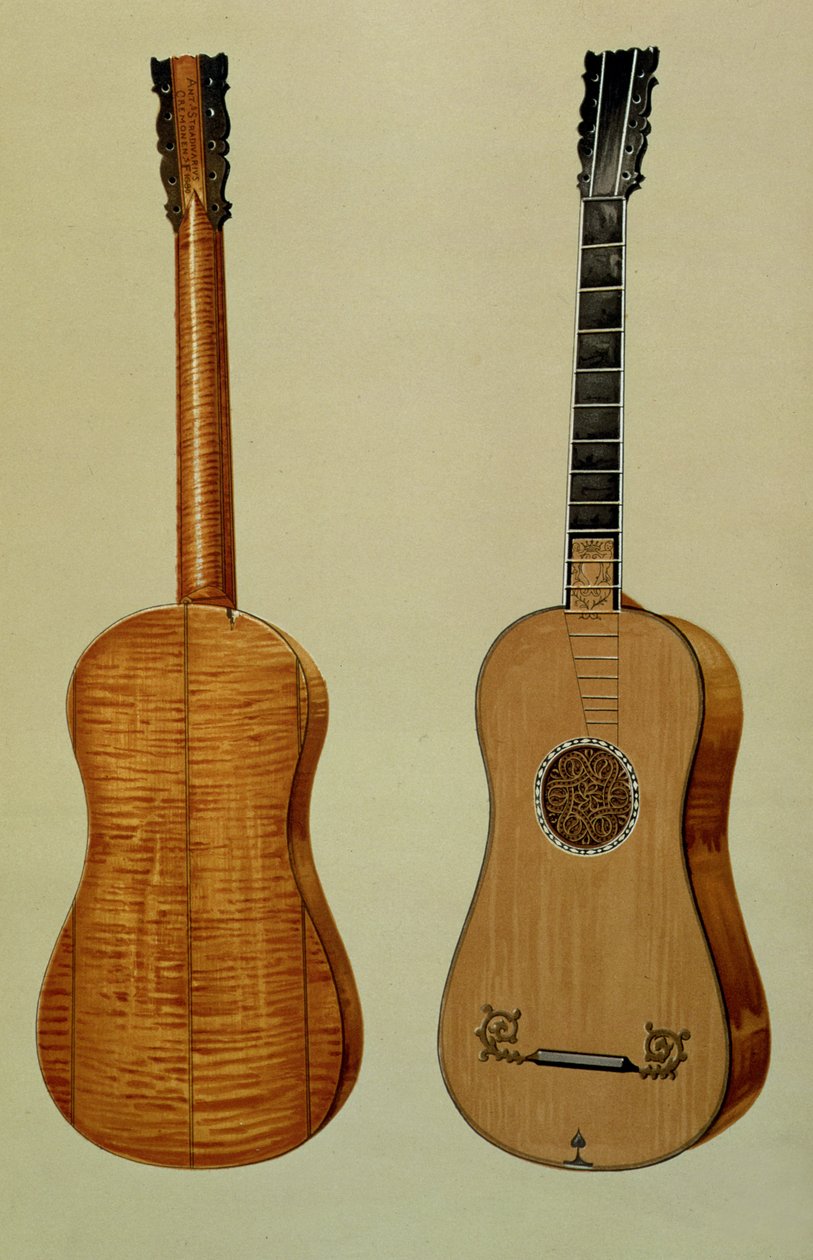 Gitar laget av Antonio Stradivarius (ca. 1644-1737), fra 