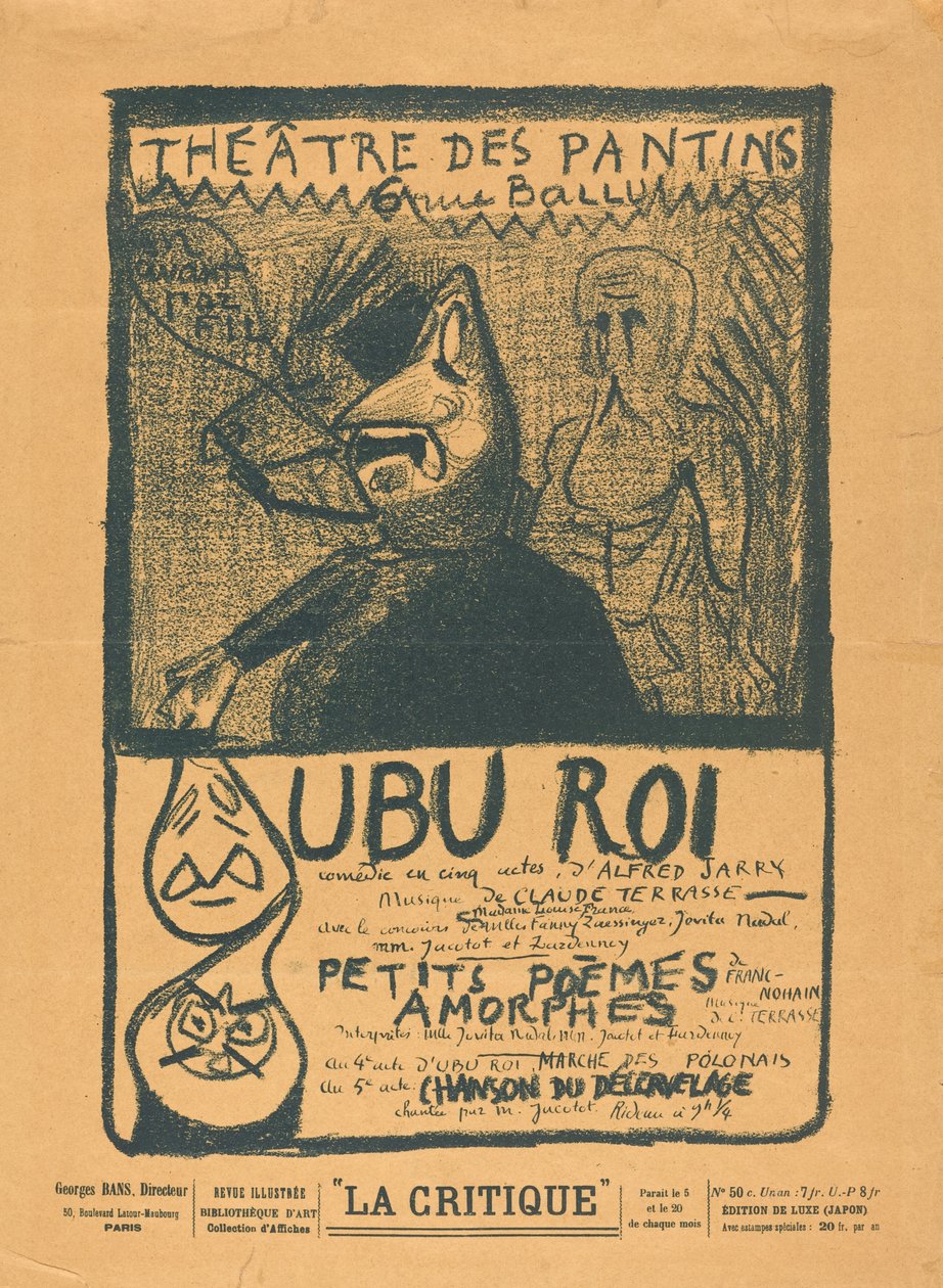 Ubu King; Amorfe små dikt av Alfred Jarry