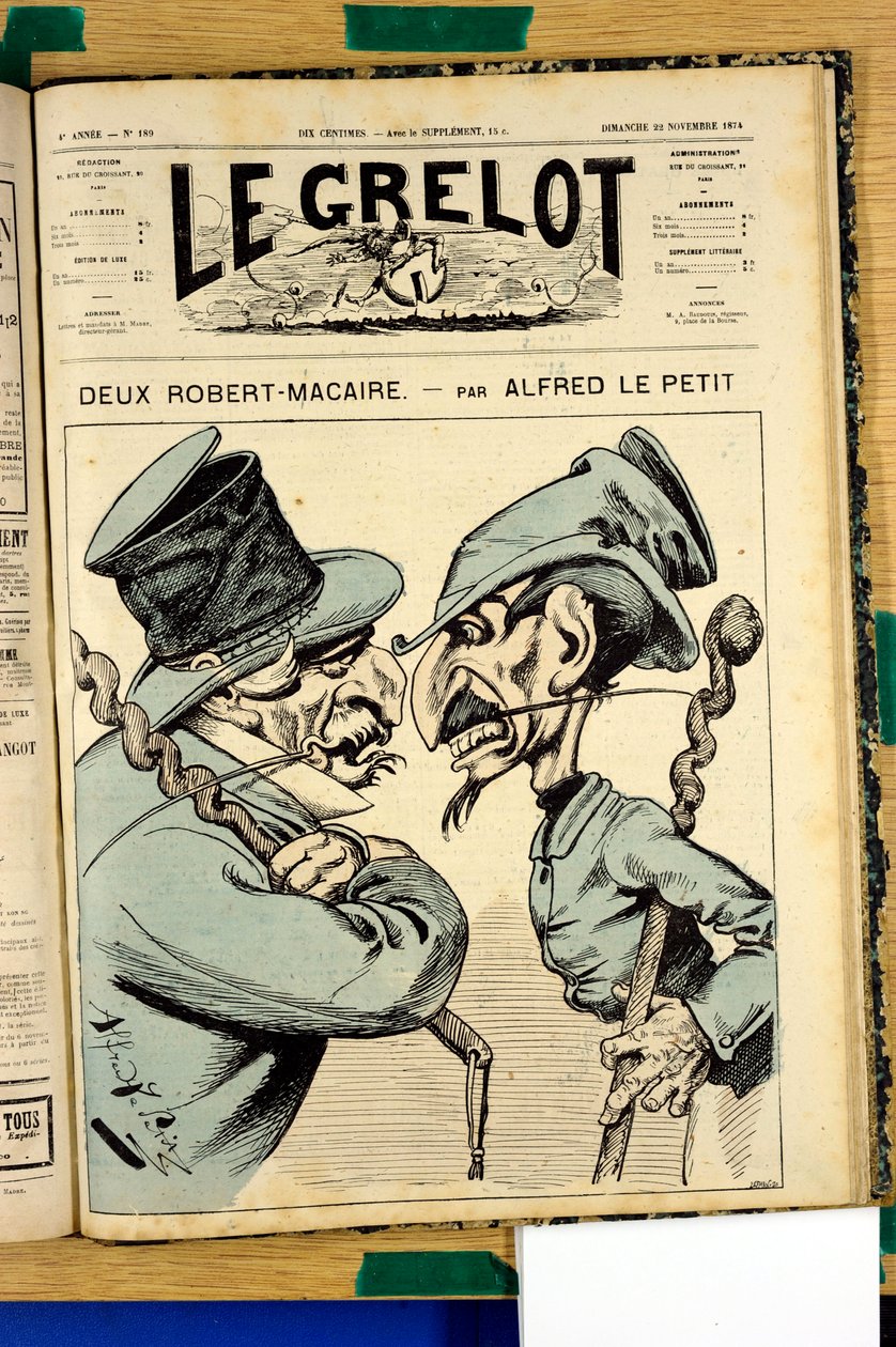 Omslag til "" Le Grelot"", nummer 189, Satirical in Colors av Alfred Le Petit