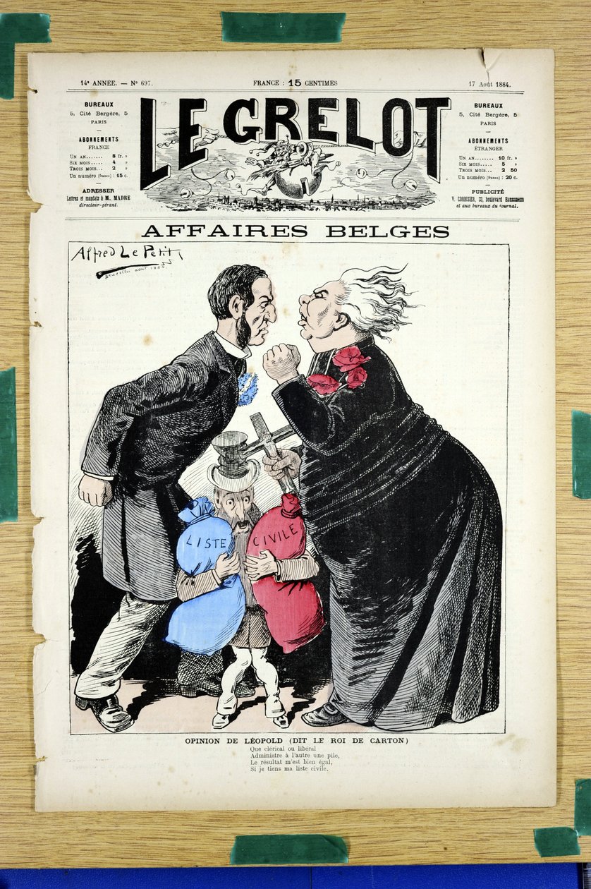 Omslag til ""Le Grelot"", nummer 697, Satirical in Colors av Alfred Le Petit
