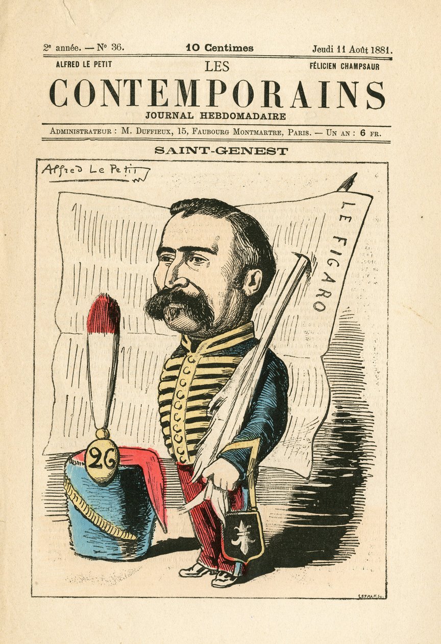 Omslag til "" Les Contemporains"", nummer 36 av Alfred Le Petit