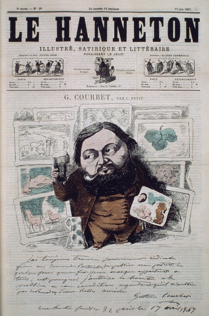 Gustave Courbet, forsideillustrasjon fra magasinet 