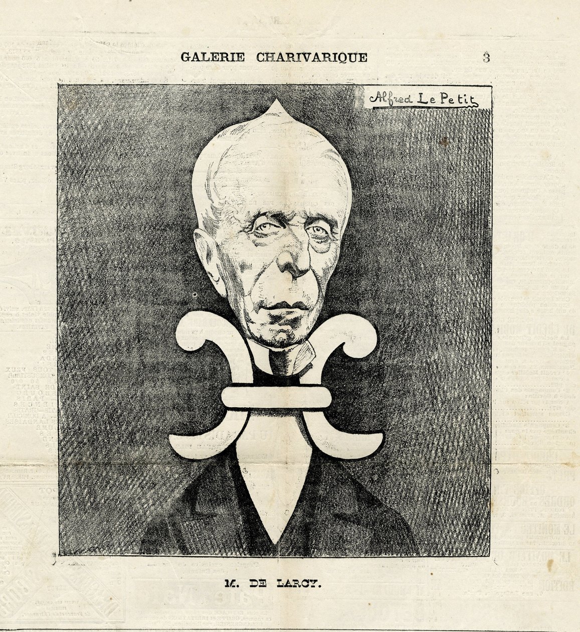 Illustrasjon av Alfred Le Pete (1841-1909) i Le Charivari av Alfred Le Petit