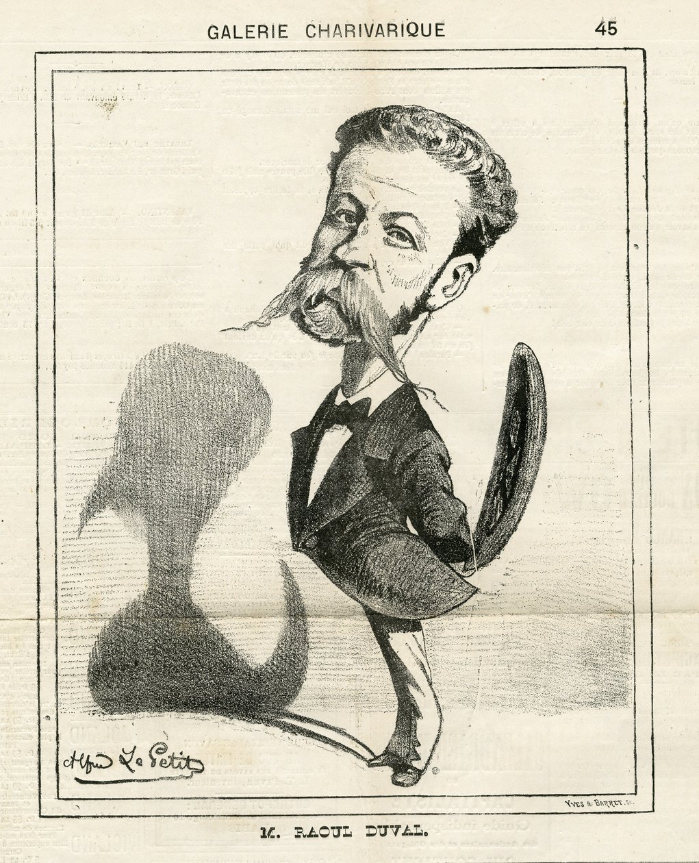 Illustrasjon i Le Charivari av Alfred Le Petit