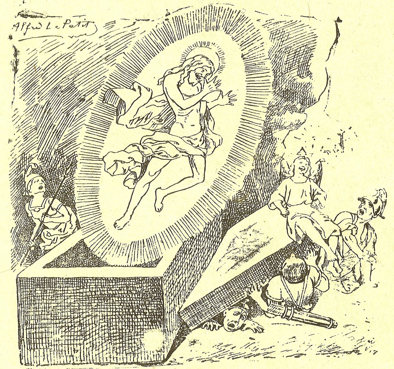 Illustrasjon av Alfred Le Pete (1841-1909) i Gros-Jean og hans prestegjeld av Alfred Le Petit