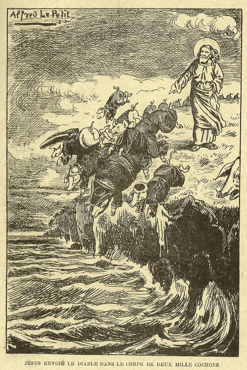 Illustrasjon av Alfred Le Pete (1841-1909) i Gros-Jean et son-kur av Alfred Le Petit