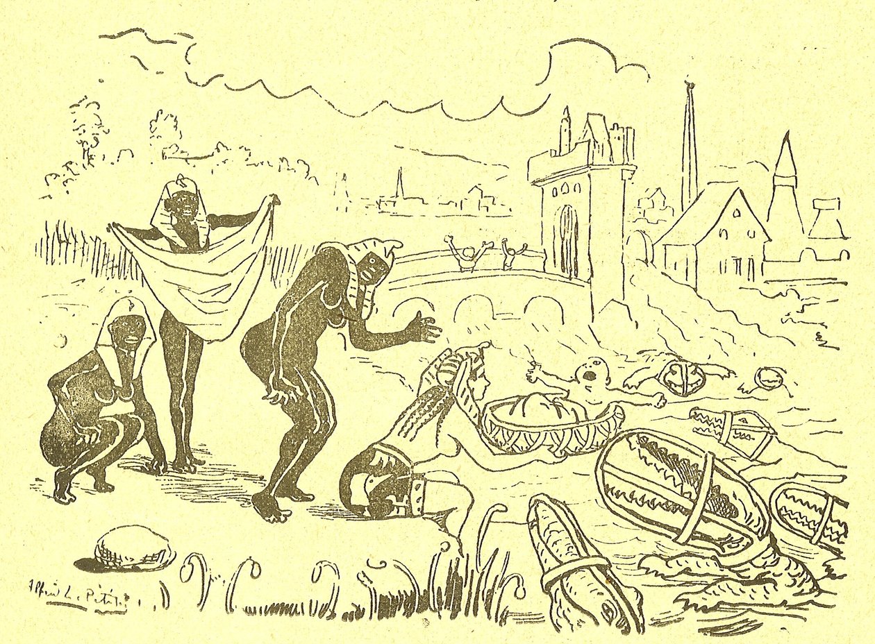 Illustrasjon av Alfred Le Pete (1841-1909) i Gros-Jean et son-kur av Alfred Le Petit