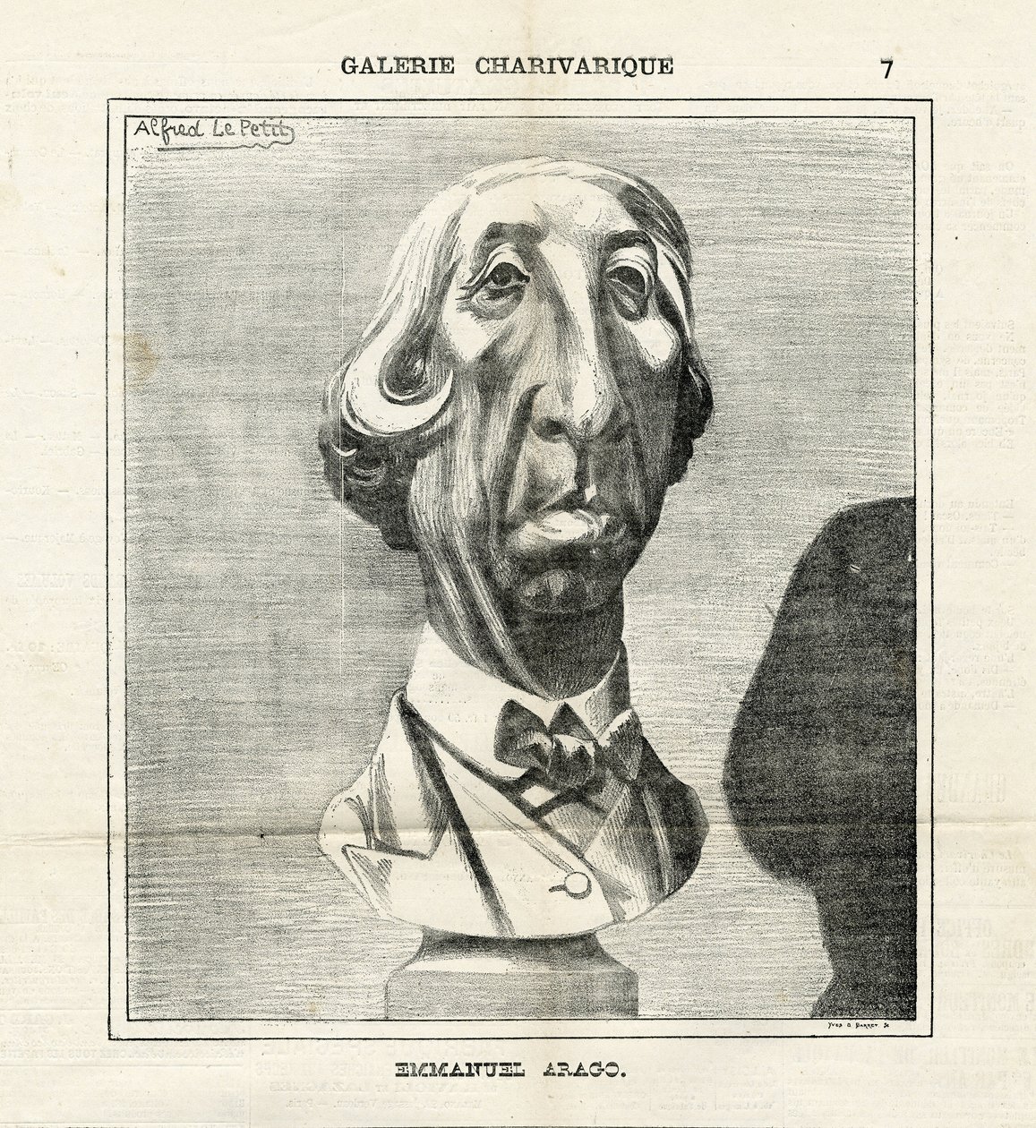 Illustrasjon av Alfred Le Pete (1841-1909) i Le Charivari av Alfred Le Petit