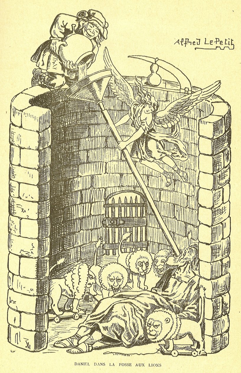 Illustrasjon av Alfred Le Petité (1841-1909) i Gros-Jean og hans prestegjeld av Alfred Le Petit