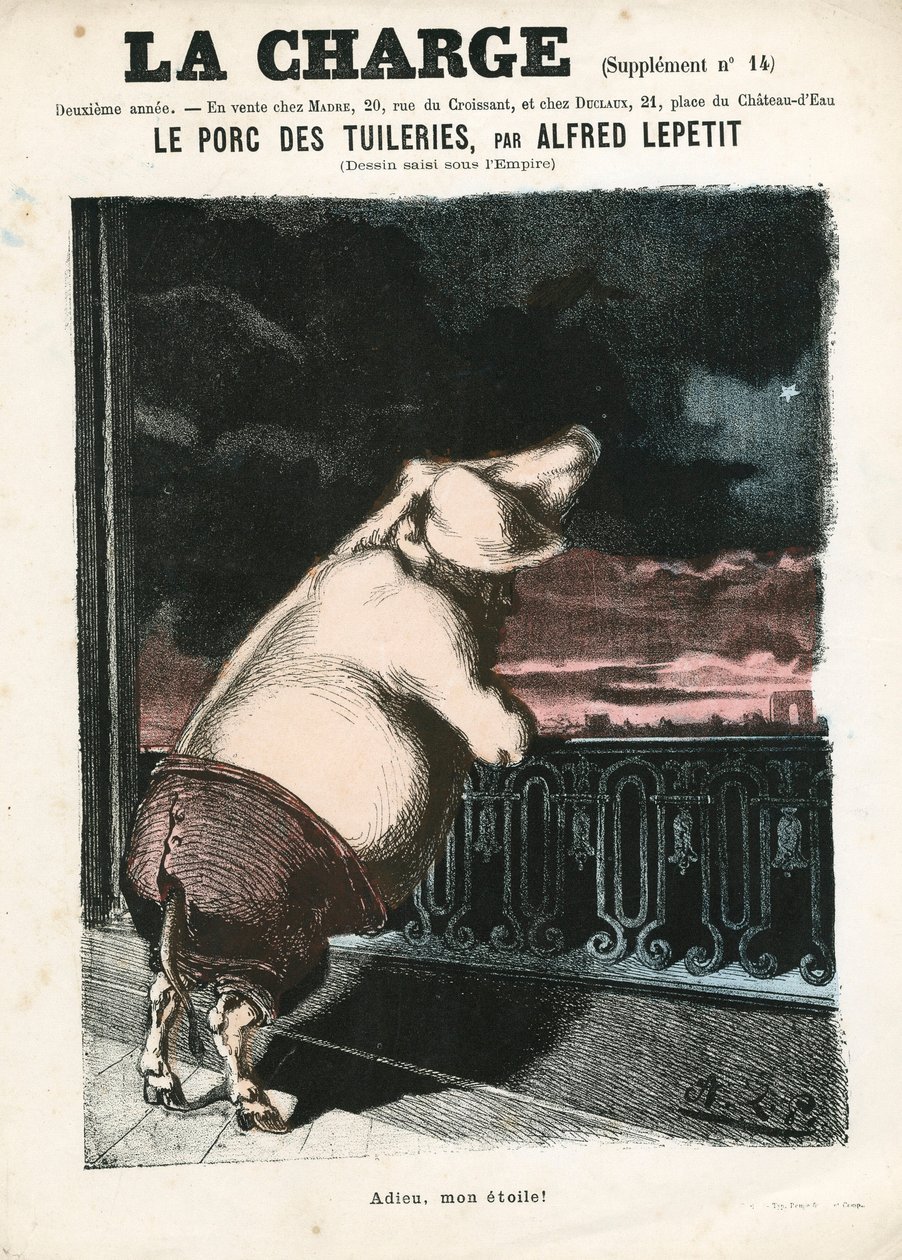 The Charge (1870), nummer 15, satirisk i farger av Alfred Le Petit